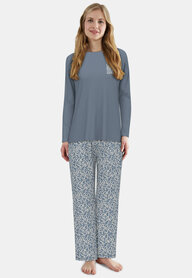 Tom Tailor Dames Pyjama Blauw 60351-6085-625 | 32181