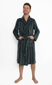 Outfitter Heren Badjas Fleece Groen 496942 | 32140