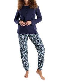 Götzburg Dames Pyjama Blauw 250237-4009-625 | 32232