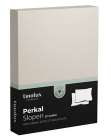 Linolux Perkal Katoen Kussensloop 2-Pack Natural | 31754