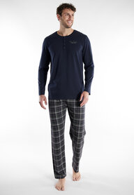 Tom Tailor Heren Pyjama Donkerblauw 71460-4009-654 | 32183-32184