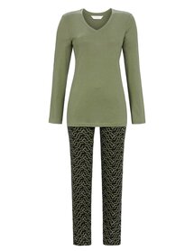 Chérie Líne Dames Pyjama Oliv 4571208-510 | 30521