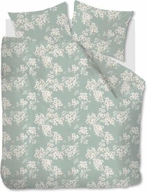 Ariadne At Home Dekbedovertrek Bloomimg Flowers Blue Green 31885