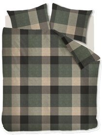 Beddinghouse Flanel Dekbedovertrek Dario Green 32379