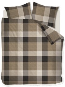 Beddinghouse Flanel Dekbedovertrek Dario Taupe 32378
