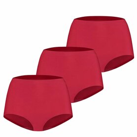 Ten Cate Women Secrets High Waist Brief 3-Pack Red 60826-634 | 32664