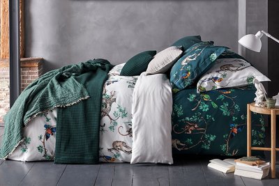 Vandyck Dekbedovertrek Forrest Love White 21269