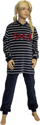 Lunatex Pyjama Blauw/Rood 5470 | 21321
