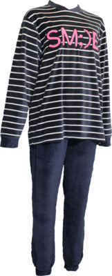 Lunatex Pyjama Blauw/Fuchsia 5470 | 21320