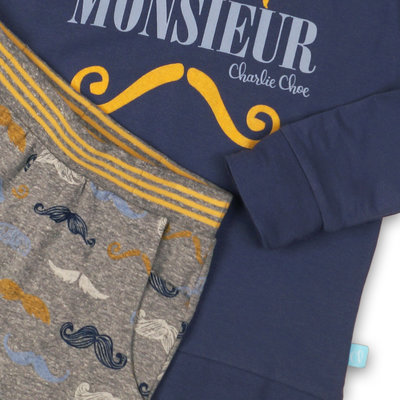 Charlie Choe Pyjama Lounge Set Monsieur 42B-33053C | 21487