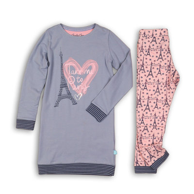 Charlie Choe Pyjama Long Pullover Set Paris Mon Cherie 41B-33017B | 21485