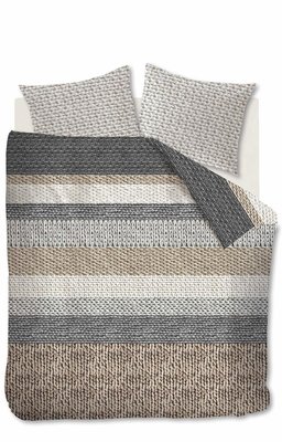 Beddinghouse Flanel Dekbedovertrek Valdemar Grey 21510