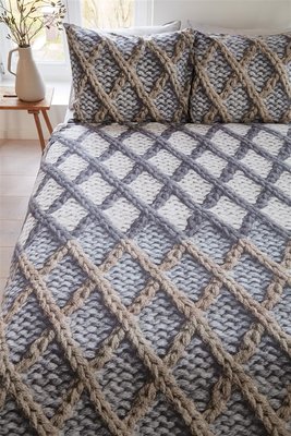 Beddinghouse Flanel Dekbedovertrek Ivar Grey 21509