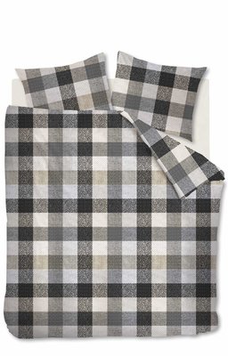 Beddinghouse Flanel Dekbedovertrek Beckett Grey 21508