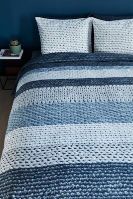 Beddinghouse Flanel Dekbedovertrek Valdemar Blue 21511