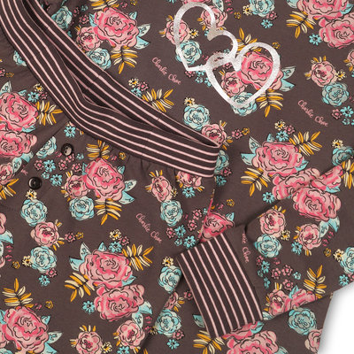 Charlie Choe Pyjama Lounge Set Bonne Nuit Roos 41B-33003C | 21486