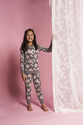 Charlie Choe Pyjama Lounge Set Bonne Nuit Roos 41B-33003C | 21486