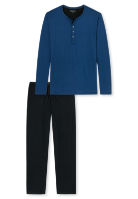 Schiesser Pyjama Lengtemaat Royaal Blue 159630 | 21624