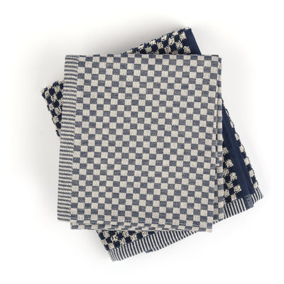 Bunzlau Castle Keukendoek Small Check Dark Blue 3809 | 21608
