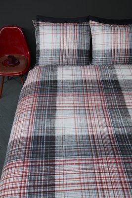 Beddinghouse Flanel Dekbedovertrek Filip Red 21634