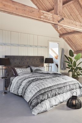 Riviera Maison Dekbedovertrek Tricot Chaud Grey 21642