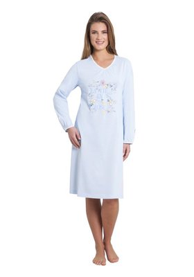 Hajo Klima Komfort Nachthemd Light Blue 45112 | 21629