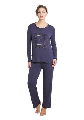 Hajo Pyjama Grey 45176 | 21442