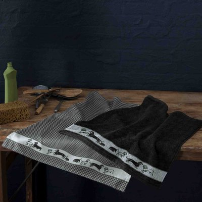 DDDDD Keukendoek Saar Black 21541