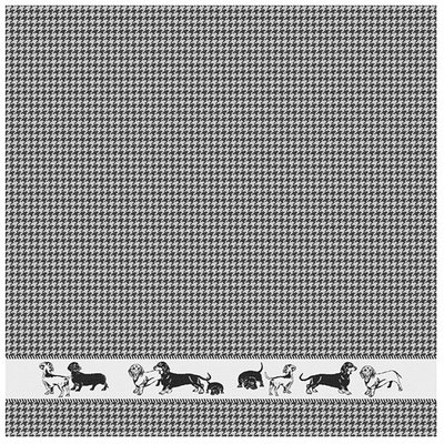 DDDDD Theedoek Saar Black 21541