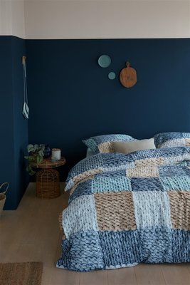 Ariadne At Home Dekbedovertrek Wool Shades Blue 21649