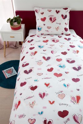 Beddinghouse Kids Dekbedovertrek Sweet Love Pink 21674