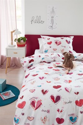 Beddinghouse Kids Dekbedovertrek Sweet Love Pink 21674