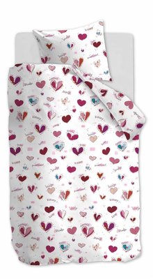 Beddinghouse Kids Dekbedovertrek Sweet Love Pink 21674