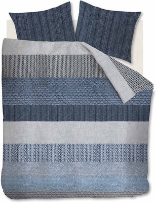 Beddinghouse Flanel Dekbedovertrek Evans Blue 21671