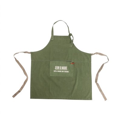 Linen&More Keukenschort Stonewash Green 21694