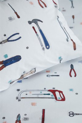 Beddinghouse Kids Dekbedovertrek Gears Grijs 21728