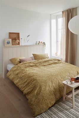 Ariadne At Home Dekbedovertrek Cuddle Ochre 21734