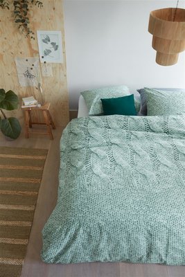 Ariadne At Home Dekbedovertrek Cuddle Green 21733