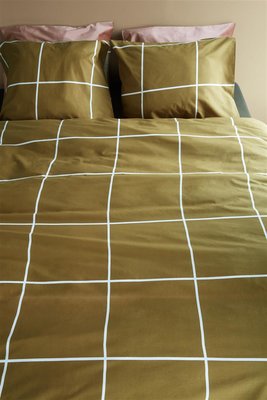 At Home Dekbedovertrek Simple Ochre 21737