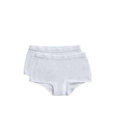 Ten Cate Girls Basic Shorts 2-Pack White 31120 | 20918