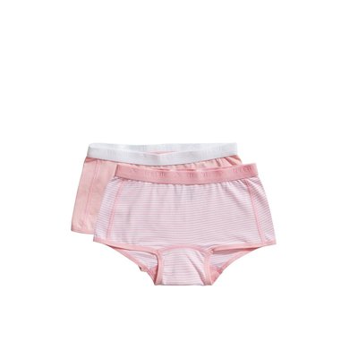 Ten Cate Girls Basic Shorts 2-Pack Pink Stripe 31120 | 20922