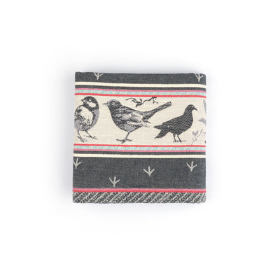 Bunzlau Castle Theedoek Birds Black 6064 | 21754