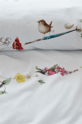 Marjolein Bastin Flanel Dekbedovertrek Flowery White 21744