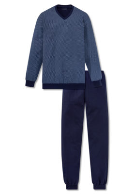 Schiesser Heren Pyjama Donkerblauw 168814 | 21905