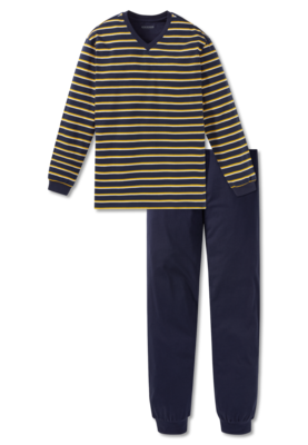 Schiesser Heren Pyjama Donkerblauw 168817 | 21906