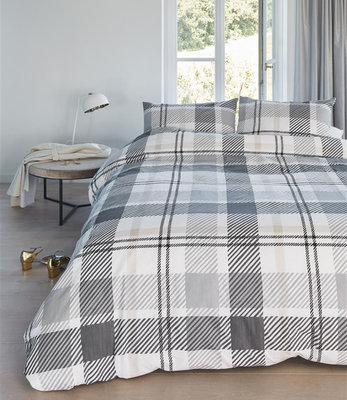 Beddinghouse Dekbedovertrek Abe Grey 21881