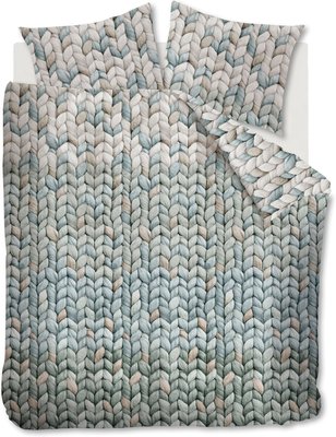 Ariadne At Home Dekbedovertrek Warmly Grey Green 18011