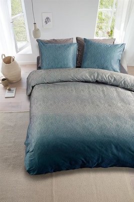 Beddinghouse Dekbedovertrek Calton Blue Grey 20583