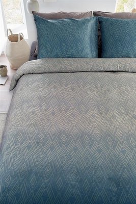 Beddinghouse Dekbedovertrek Calton Blue Grey 20583