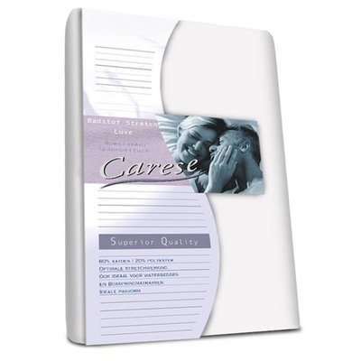 Carese Badstof Stretch Hoeslaken Wit 21404
